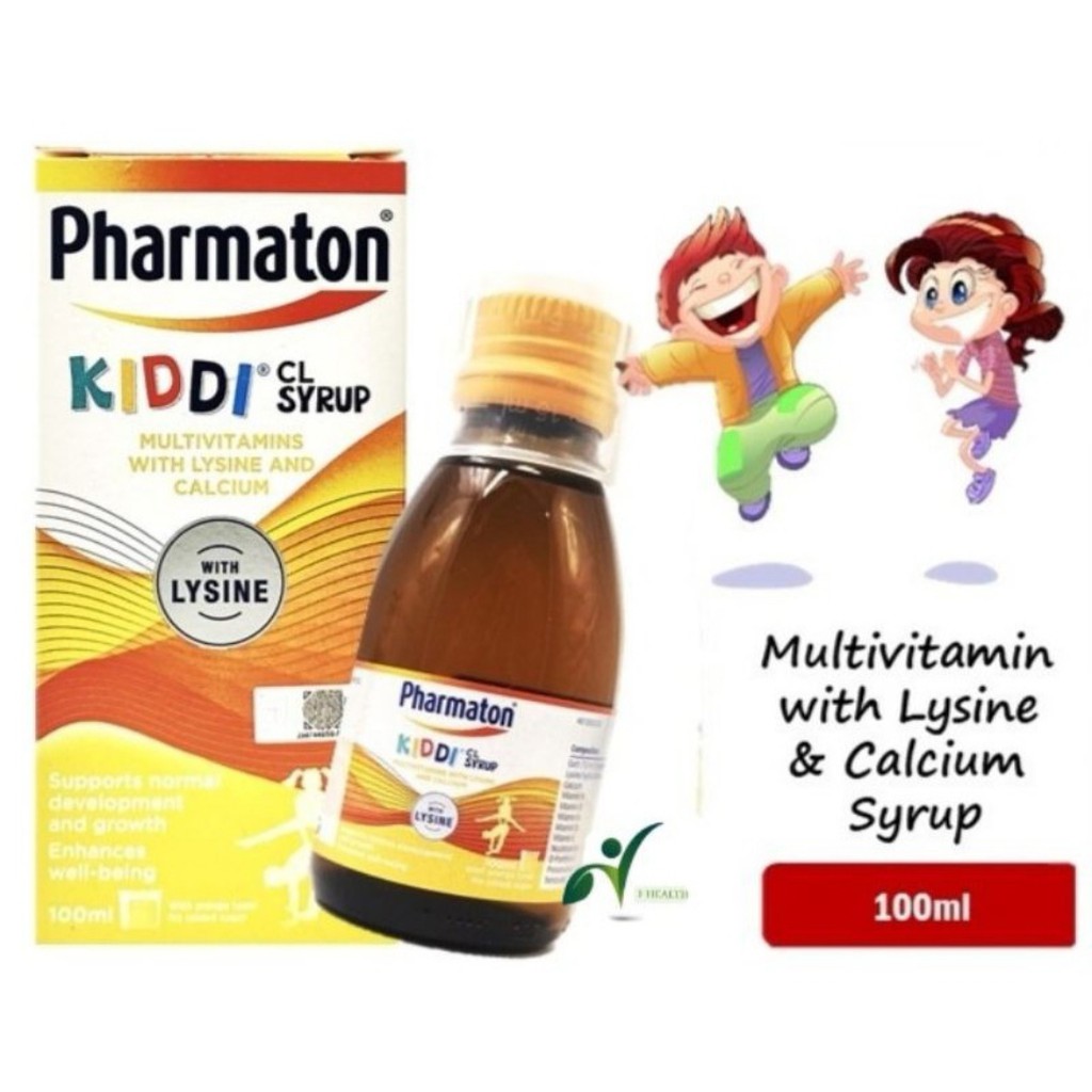 Pharmaton Kiddi Multi Vitamin Syrup For Kids 100ml | Shopee Malaysia