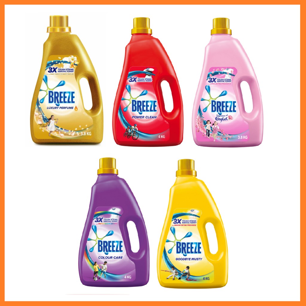Breeze Detergent Liquid 3.8kg 4kg Shopee Malaysia