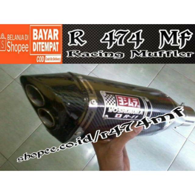 Yoshimura R1 Carbon Exhaust Just Slencer Free Clamps And Peers Shopee Malaysia