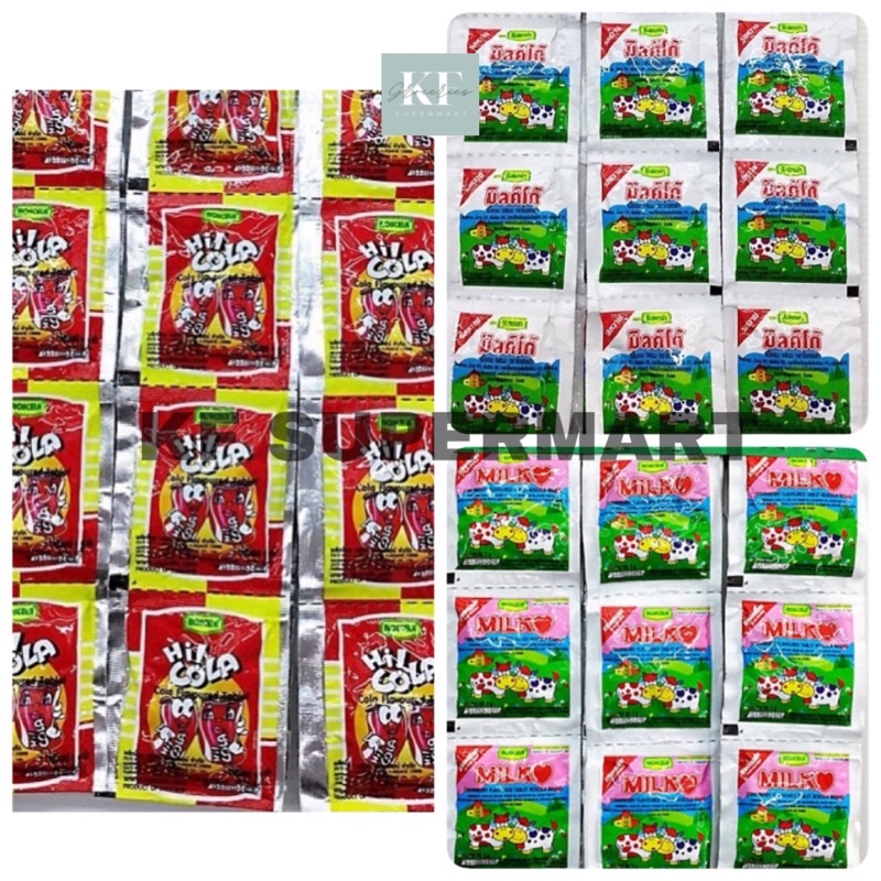 [48 packs] Roscela Milk Tablet Chocolate Strawberry Cola Sweetened ...