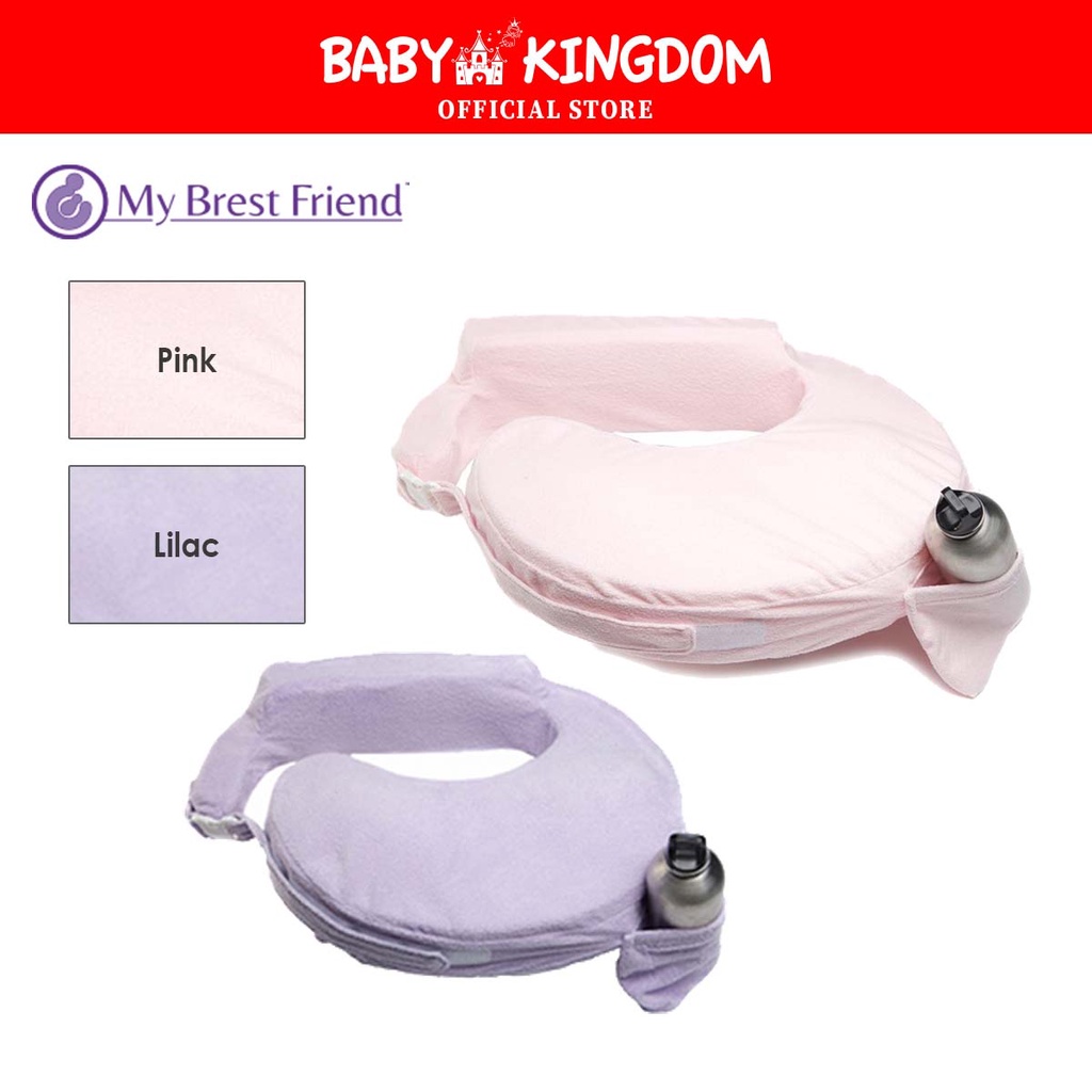 My Brest Friend Nursing Pillow Slipcover - Dark Grey Deluxe Replacement Cover With Pocket