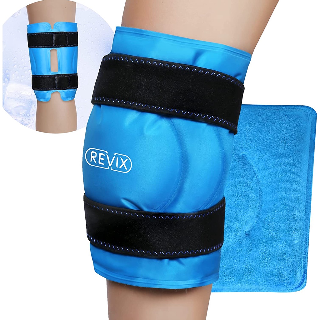 REVIX XL Knee Ice Pack Wrap Around Entire Knee After Surgery Gel Ice ...