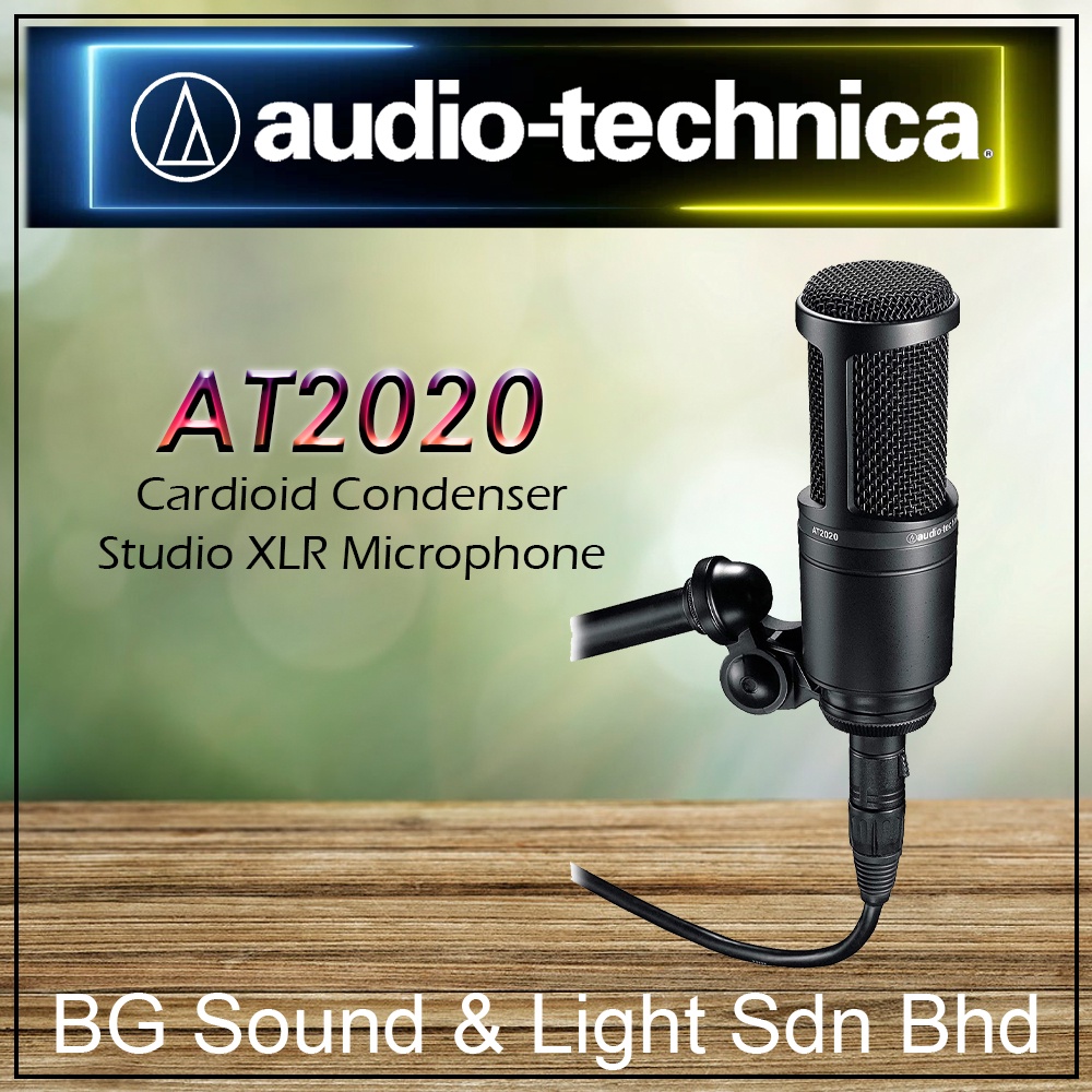  Audio-Technica AT2020 Cardioid Condenser Studio XLR