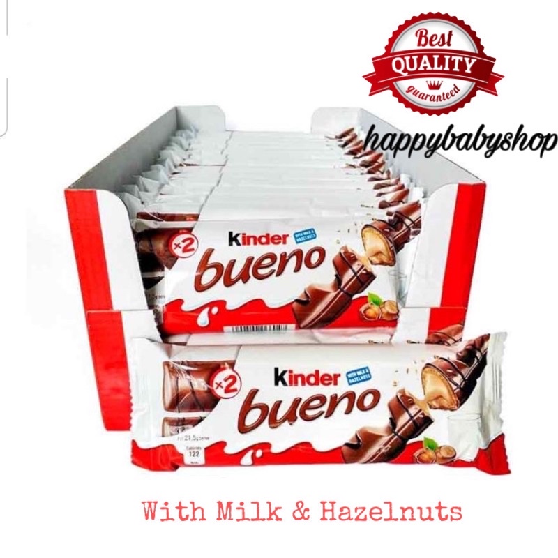 Kinder Bueno Chocolate With Milk & Hazelnuts 43g X 1 Piece ( Expired ...