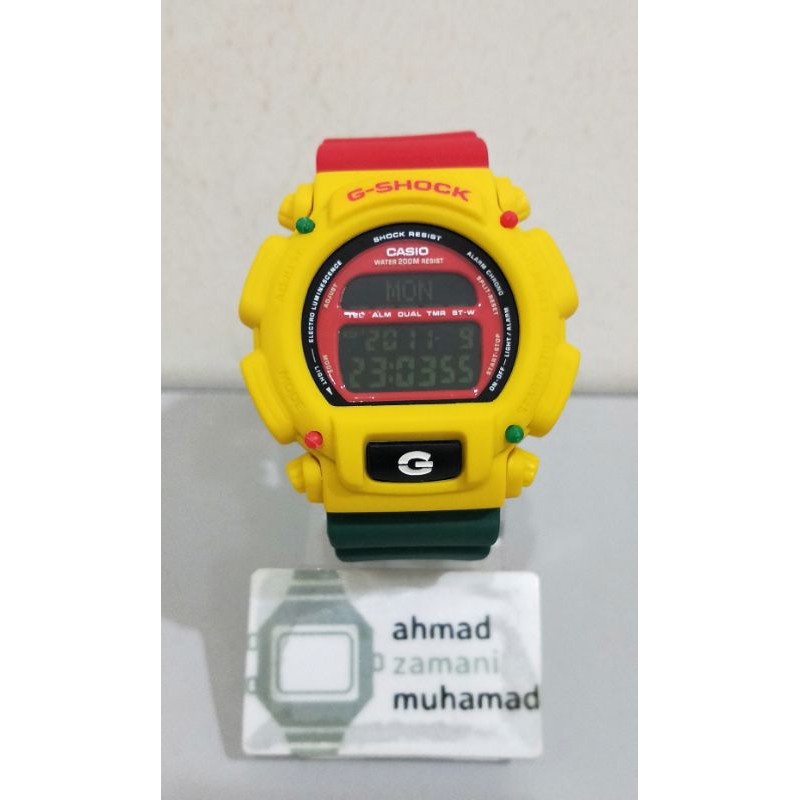 G-Shock DW-003 Custom (Rasta) | Shopee Malaysia