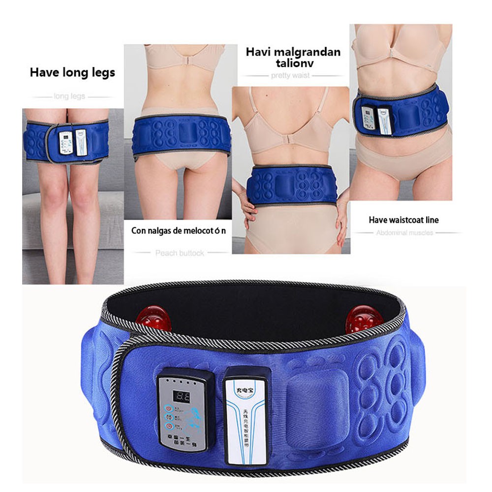 Electric Slimming Belt Infrared Vibration Heating Rechargeable