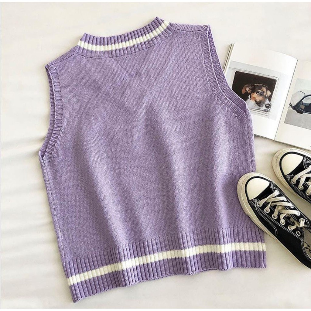 Korean Women S Knitted Vest Get Premium Material Smooth Thick Definitely Knit Shopee Malaysia