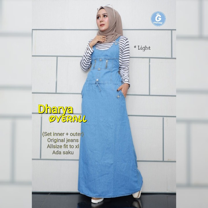 Dress hot sale jeans muslimah