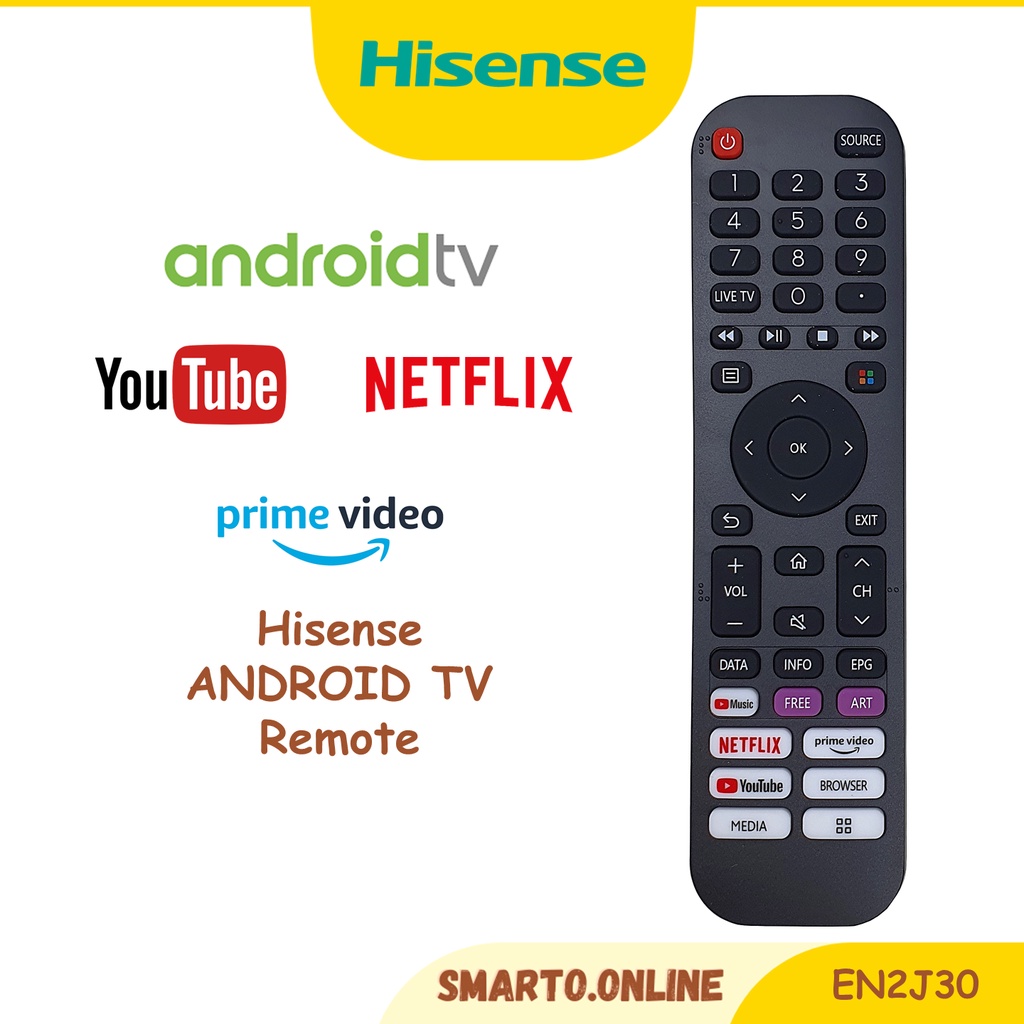 Hisense Android TV Remote Control EN2J30 Hisense Android Replacement