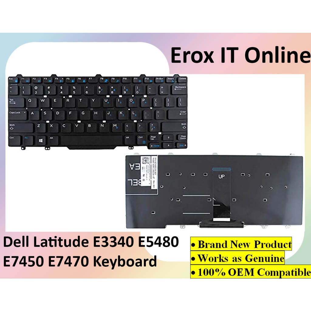 Dell Latitude 3340 3350 5490 5480 E3340 E5450 E7450 E5470 E7470 Keyboard Shopee Malaysia 5472