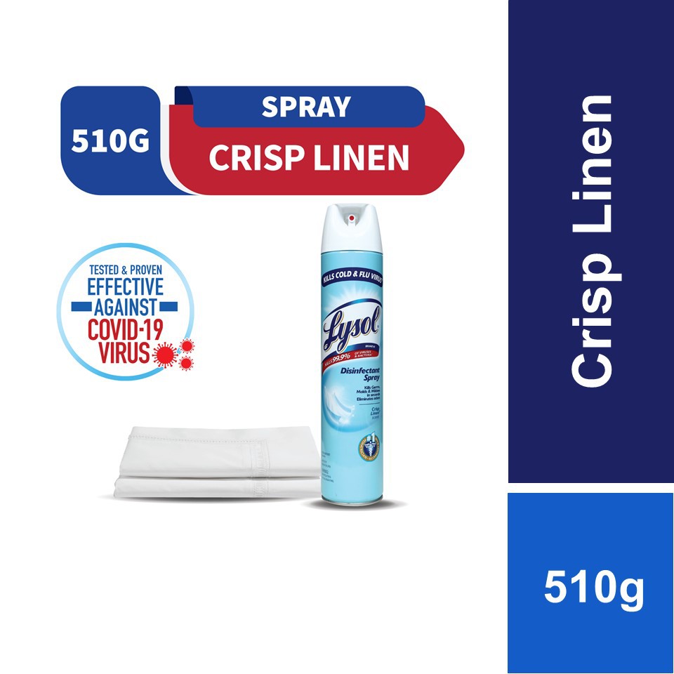 Lysol Disinfectant Spray Crisp Linen 510g Shopee Malaysia