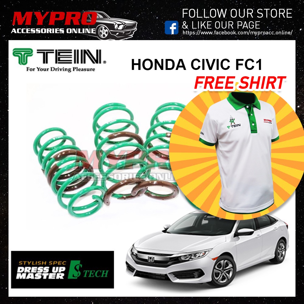 Tein S.Tech-C Spring Kit 2016-2021 Honda Civic (FC1/2/3/4 / FK7) main image 0