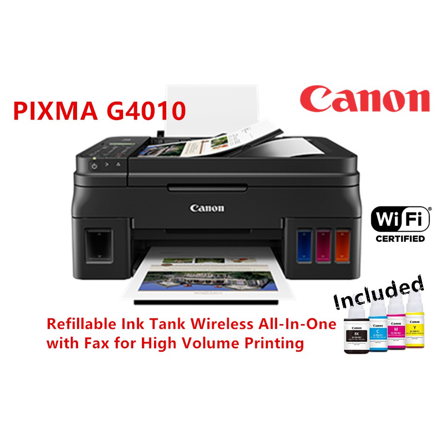 Canon G4010 All In One Printer ( Print / Scan / Copy / Fax / WiFi