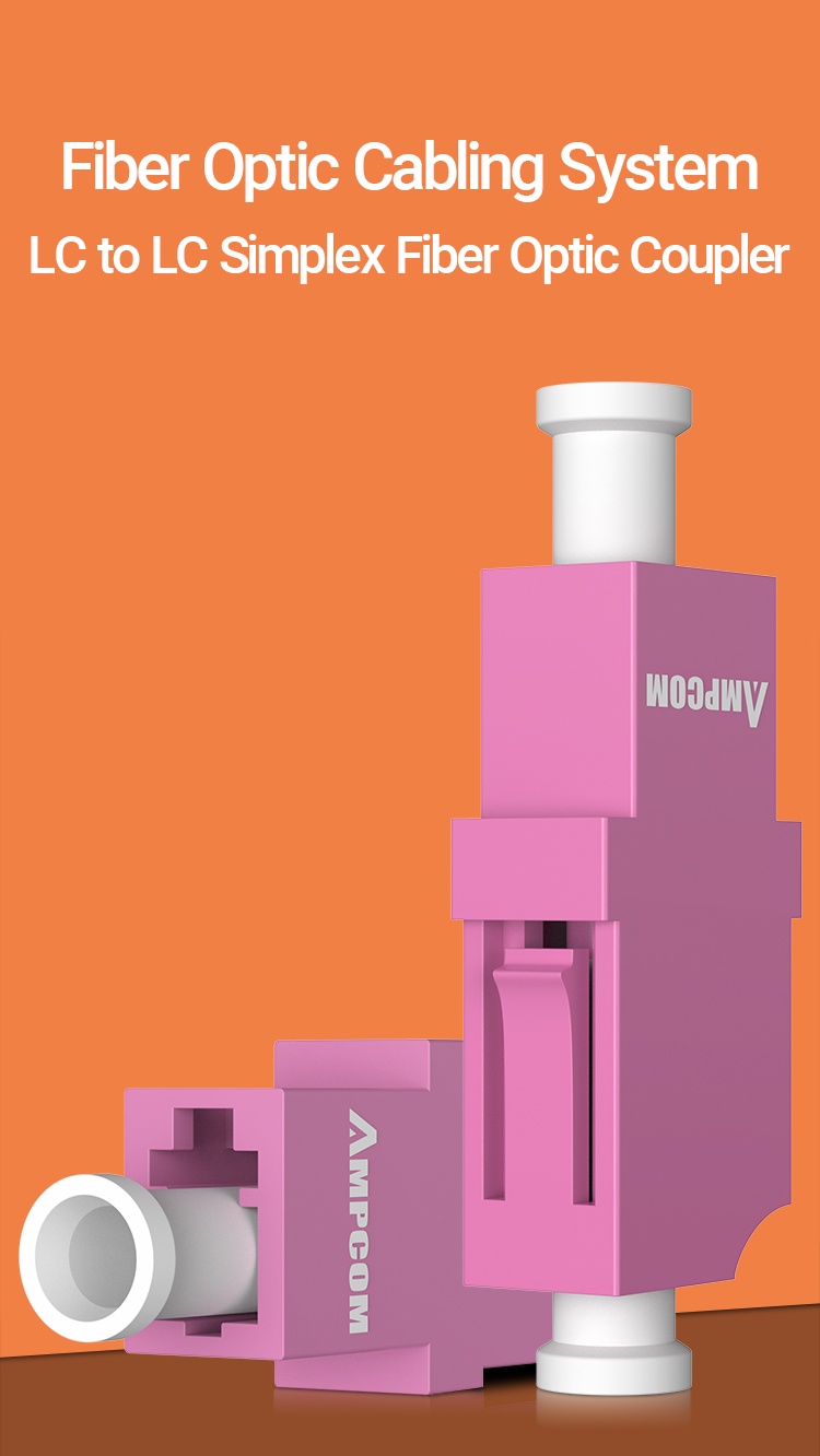 AMPCOM LC-LC SC-SC Fiber Optical Coupler Simplex Adapter SMF MMF Female ...