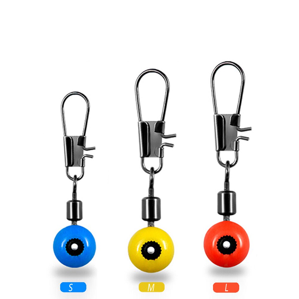 50pcs Eye Space Beans Sea Fishing Connector Float Connector Rolling ...