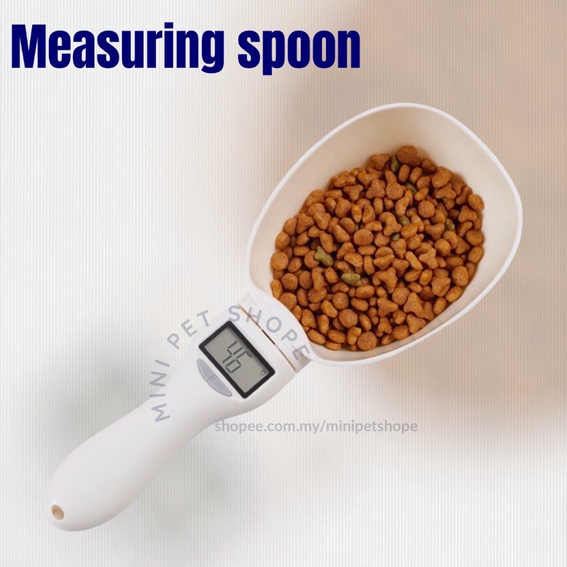 Mini Pets Food Measuring Spoon and Scale - Digital and