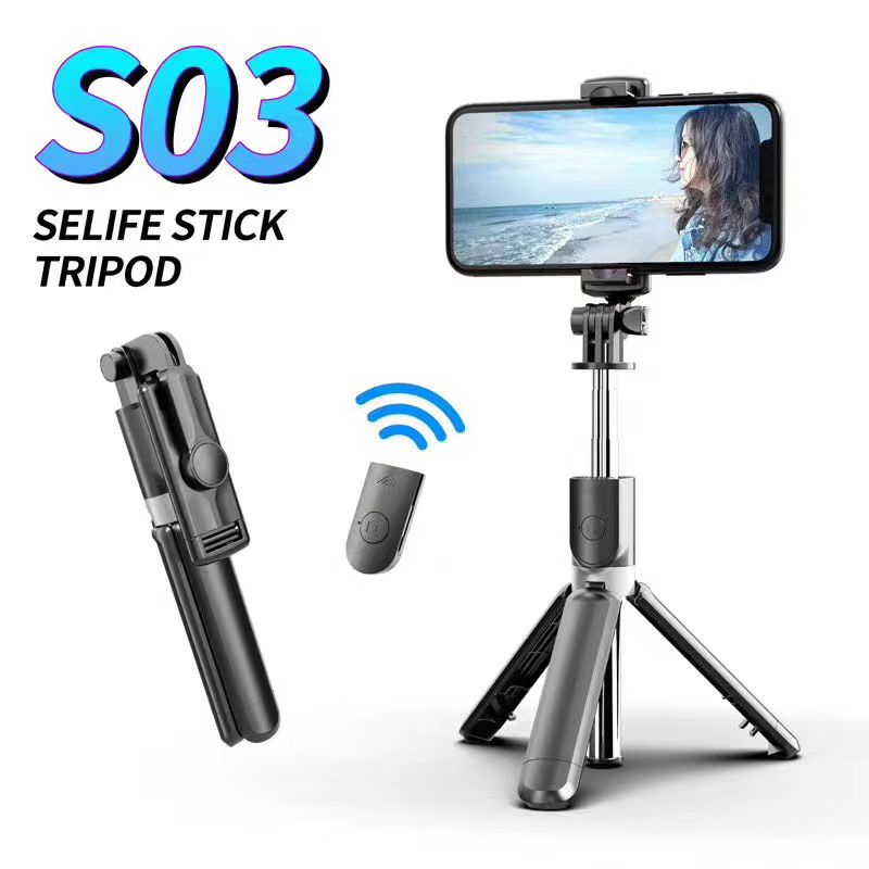 Selfie Stick Integrated Tripod S03/S05 with Wireless Bluetooth Remote