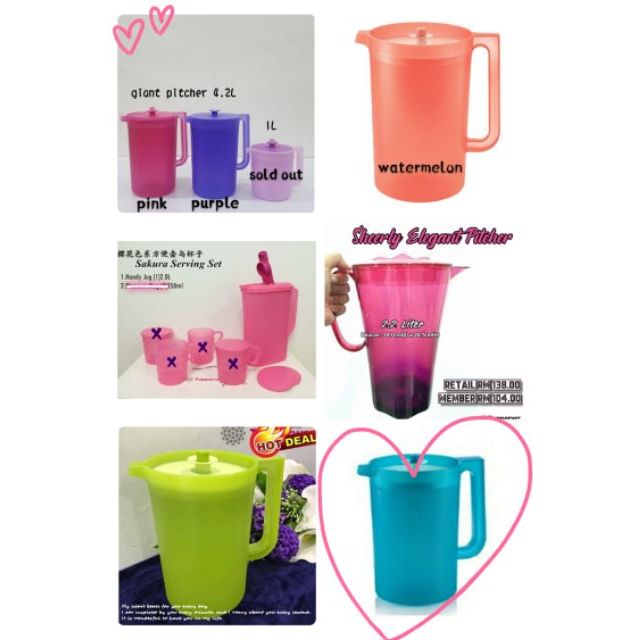 served Vacuum-Insulated Pitcher (2L) - Watermelon