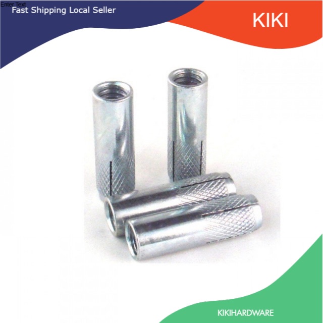 DROP IN ANCHOR / WALL PLUG / (MADE IN MALAYSIA) Shopee Malaysia