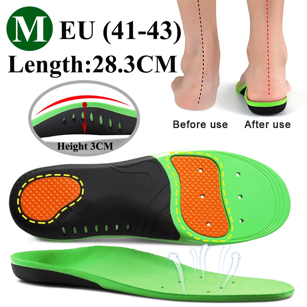 Orthotics Insoles For Sneakers Shoe Inserts Severe Flat Feet Arch Foot