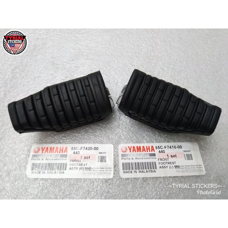 💯 ORIGINAL YAMAHA FRONT FOOTREST ASSY YAMAHA LC135 5S 4S ES PADEL DEPAN