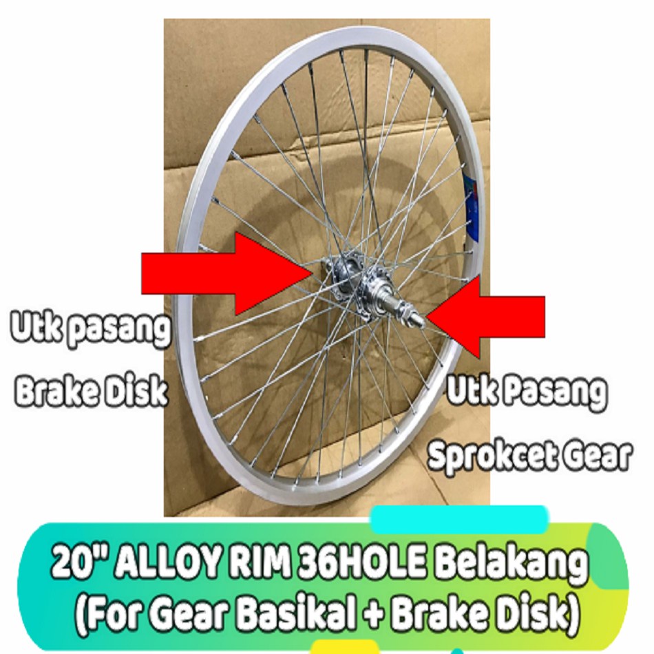 Brake discount disc basikal