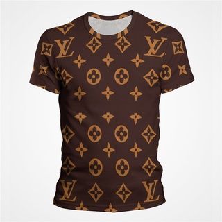 Louis Vuitton LV logo brown 3D T-Shirt - LIMITED EDITION