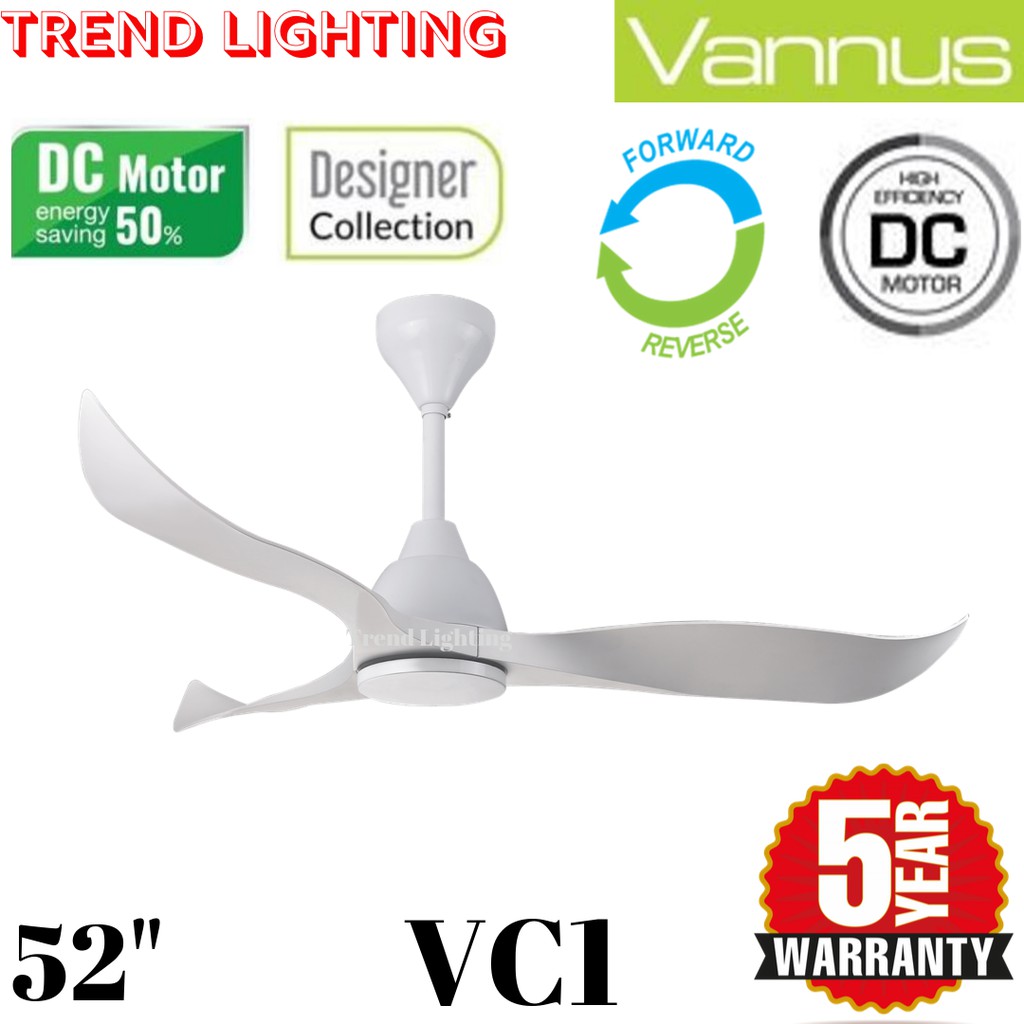 Alpha Vannus VC1 52 Inches Designer DC Motor Ceiling Fan With 6 Speeds