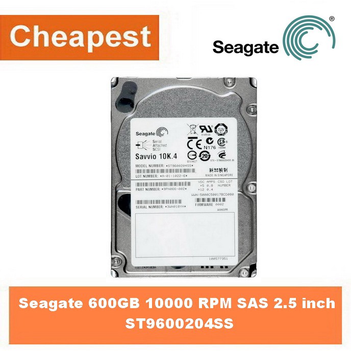 ST9600204SS Seagate 600GB 10000 RPM SAS 2.5 inch Hard Drive st9600204ss ...