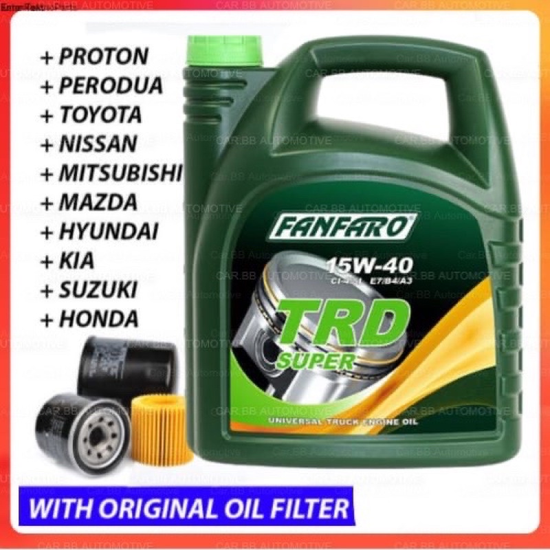 (MADE IN GERMAN)SCT FANFARO 15W40 DSX API CH4/SL 3 X 4L**FREE OIL