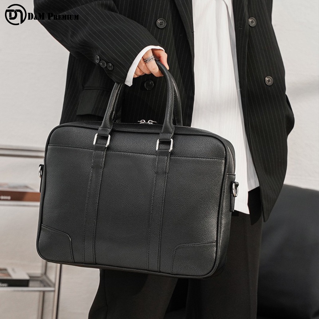 MALAYSIA STOCK🔥 D&M S2 Leather Business Briefcase C/W Messenger Shoulder Sling Bag Hand Carry