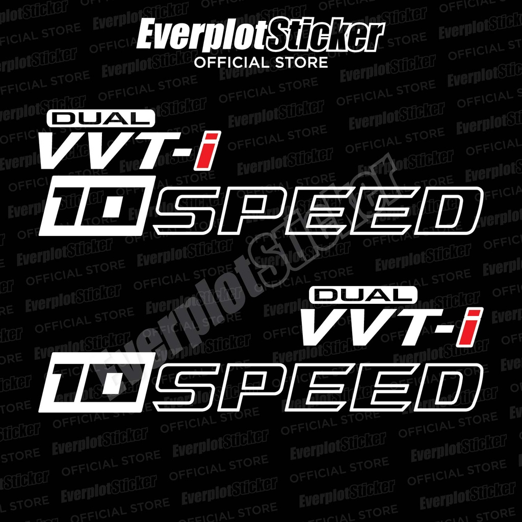 🔥ReadyStock🔥 Toyota Vios Dual VVTI 10 speed sticker | Shopee Malaysia