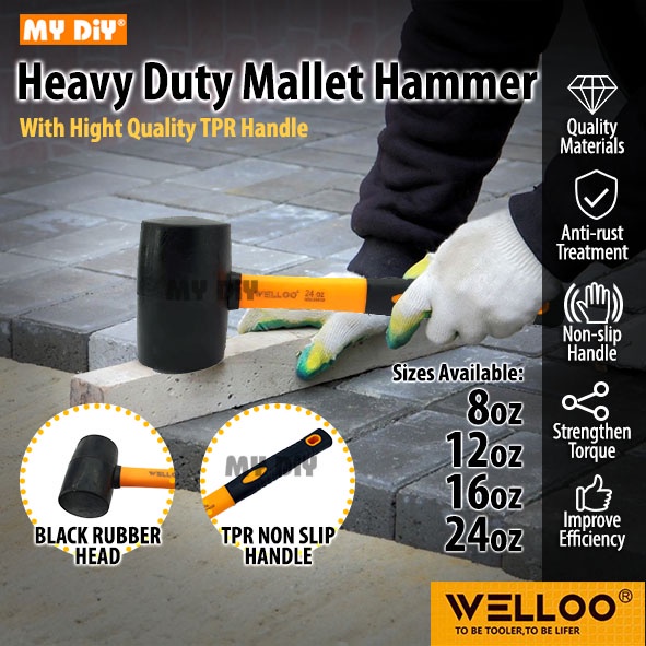 Heavy deals rubber mallet