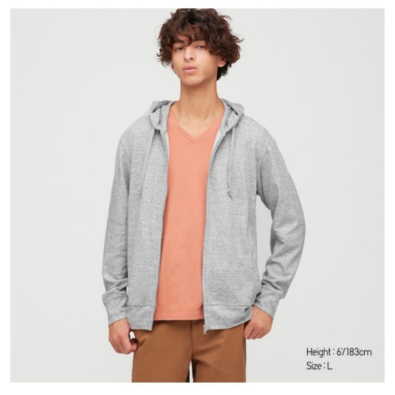 ORIGINAL UNIQLO PS | Men AIRism UV Cut Full-Zip Long Sleeve Hoodie