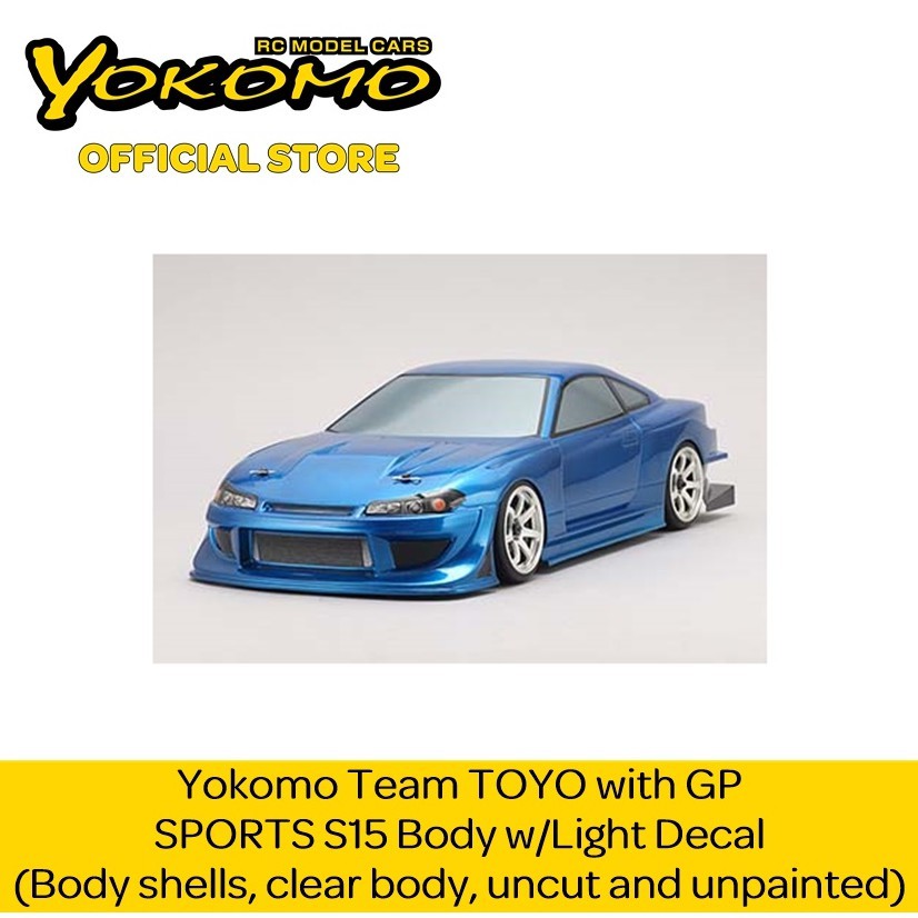 Yokomo Team TOYO with GP SPORTS S15 Body w/Light Decal (SD