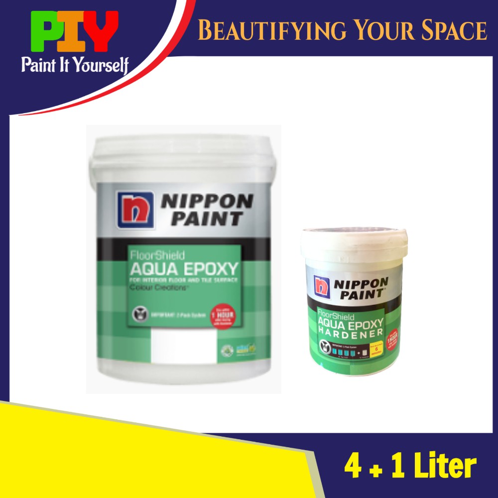 Nippon Paint Floor Shield Aqua Epoxy 5L - 5 Liter | Shopee Malaysia