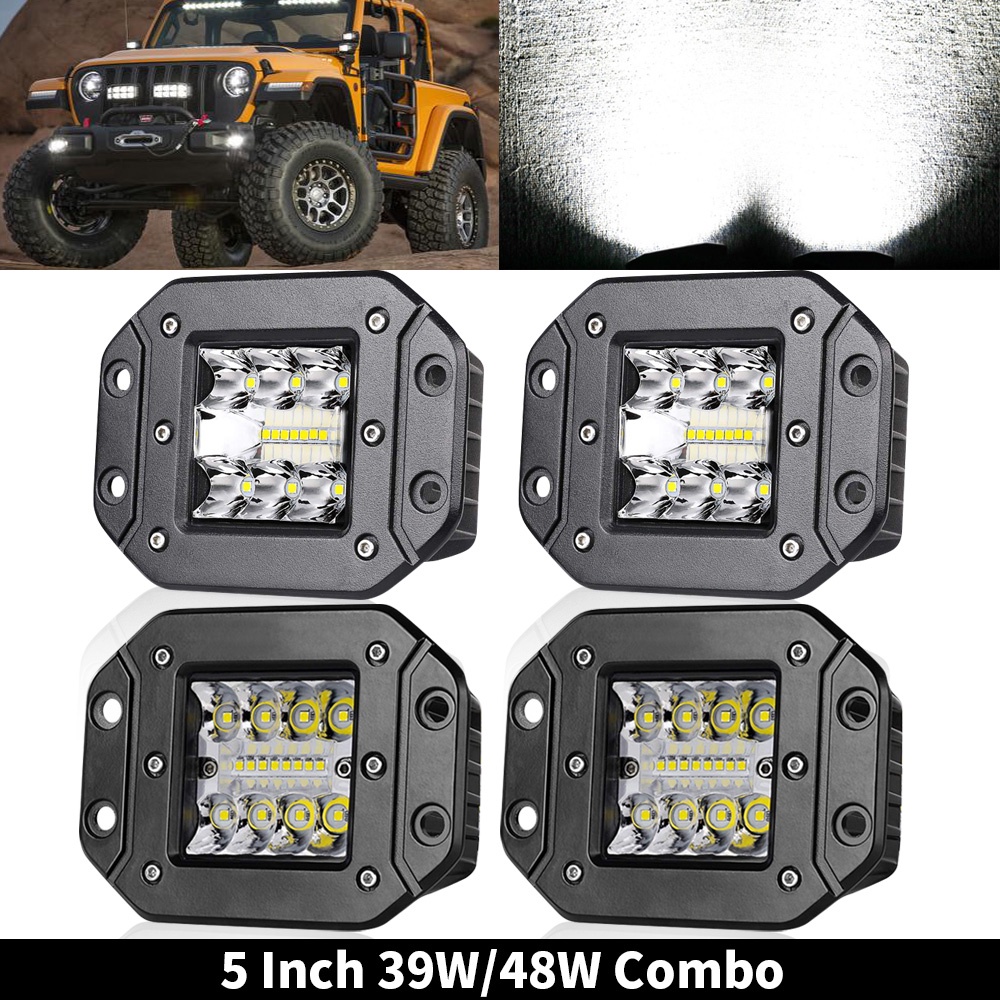 Ironwalls 52-Inch 1000W Combo LED Light Bar - Spot/Flood - Offroad SUV UTV ATV Truck