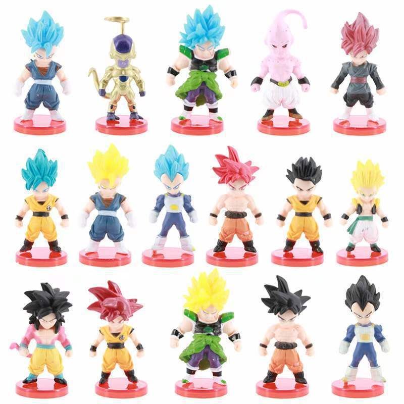 🇲🇾Ready Stock🇲🇾Drangon Ball Anime Figure WCF 16PCS Goku Ss4 Vegeta ...