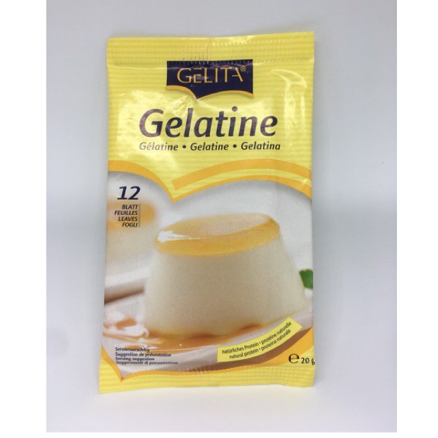 Gelatin Sheet (12 Sheets) Jelita Brand Gelita 20 g Shopee Malaysia
