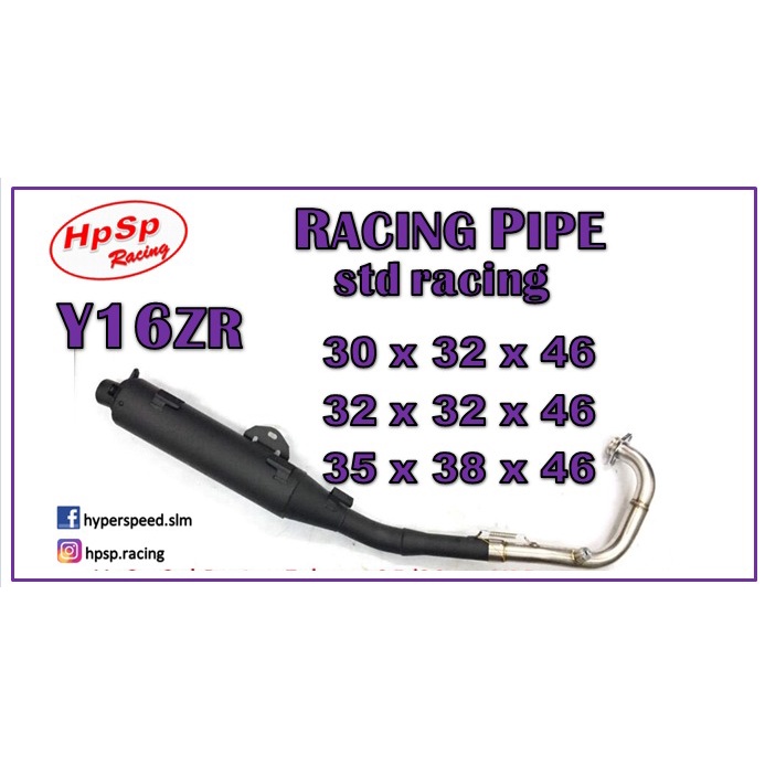 HPSP EXHAUST Y16ZR STANDARD RACING PIPE | Shopee Malaysia