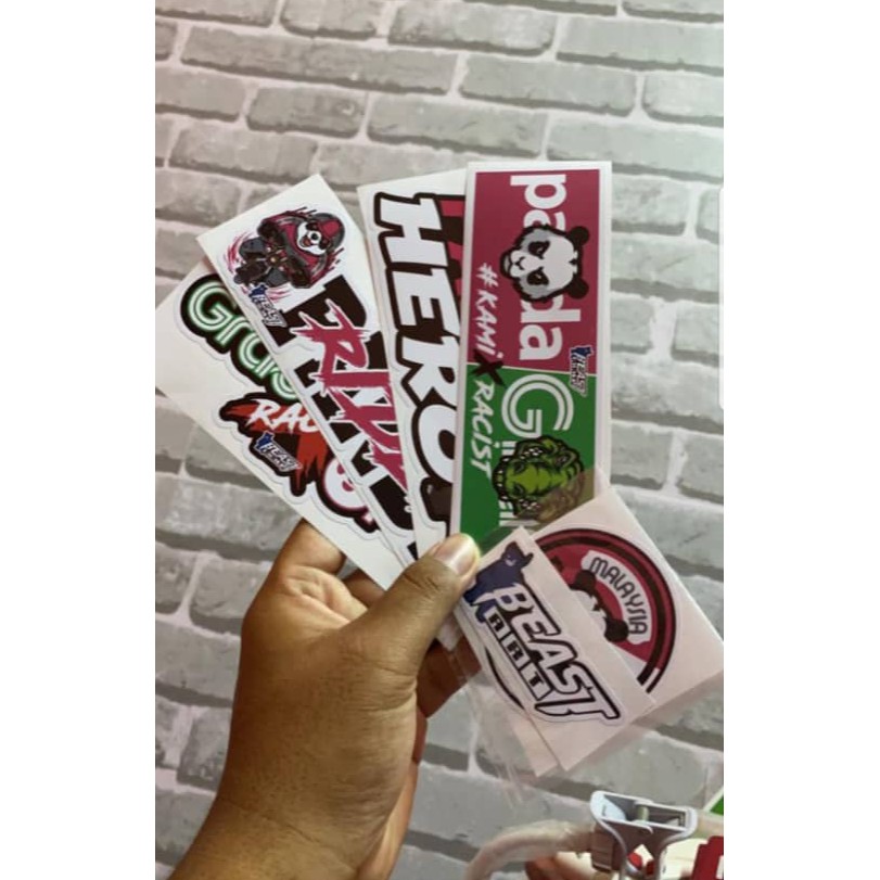PANDA RIDER STICKER / STICKER RIDER PANDA | Shopee Malaysia