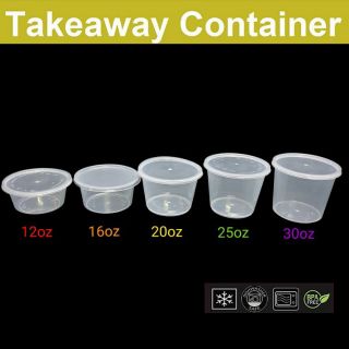 25oz PP Round container (50pcs+-) / R25 round container / Bekas laksa ...