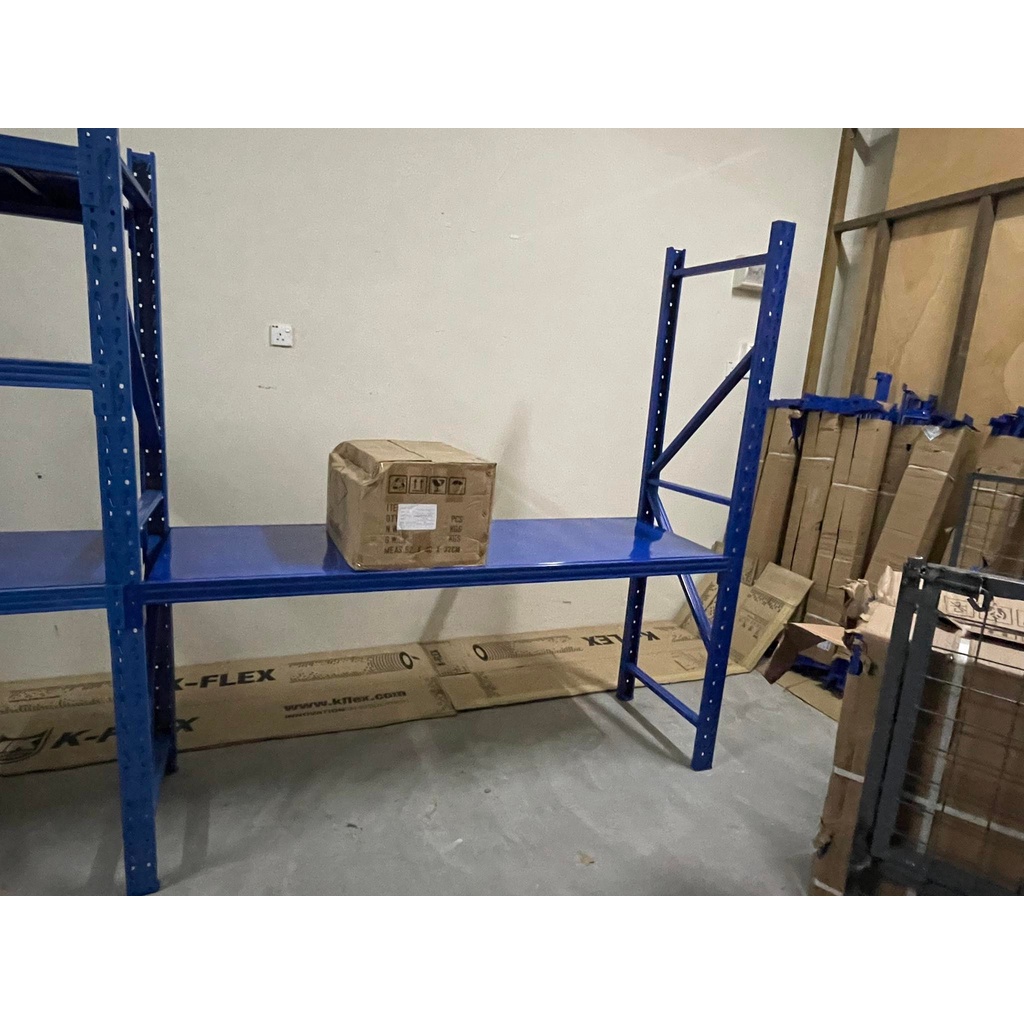 HEAVY DUTY RACK BESI RAK STORAGE Boltless Serbaguna Storage / Metal ...