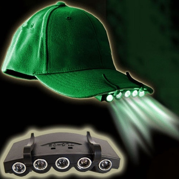 Outdoor Cap Light Camping Fishing Flashlight Headlamp (Including ...