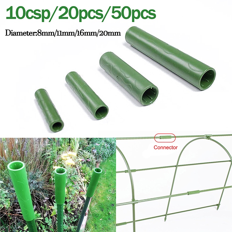 10/20/50PCS Plant Trellis Connector Pipes Plant Climbing Rack Stakes