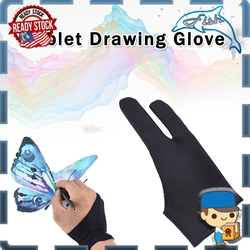 Finger Glove Graphics Drawing, Artist Drawing Gloves Graphic