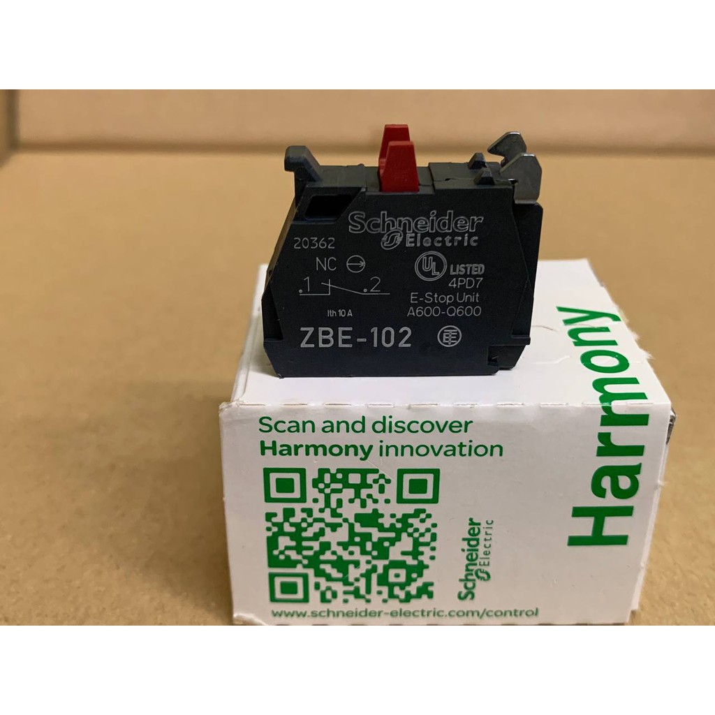 SCHNEIDER ELECTRIC CONTACT BLOCK & LIGHT BLOCK , ZBE102 ZBE-102 ...