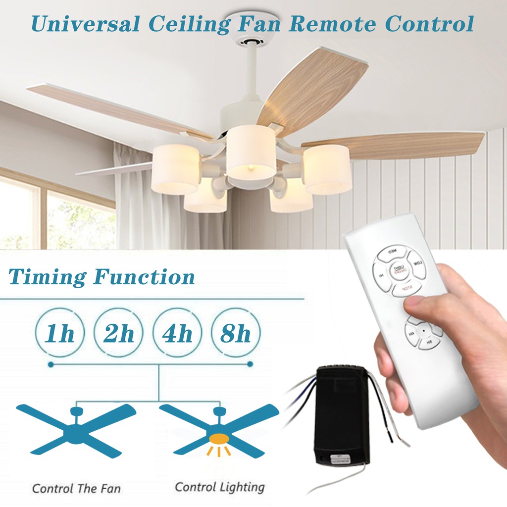 White 3 Sds Ceiling Fan With Light 4