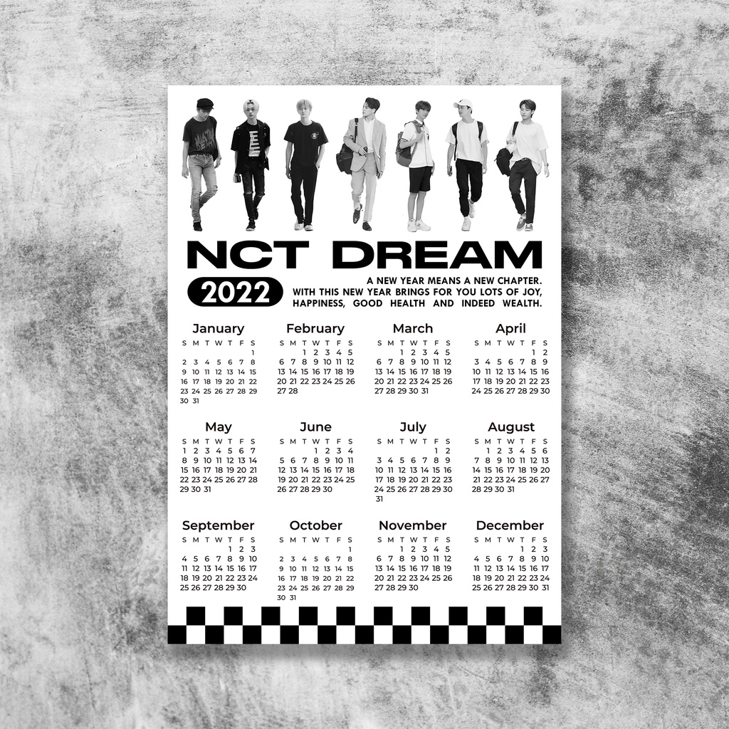 Calendar 2022 NCT DREAM / NCT DREAM 2022 CALENDAR (SIZE A5) Shopee