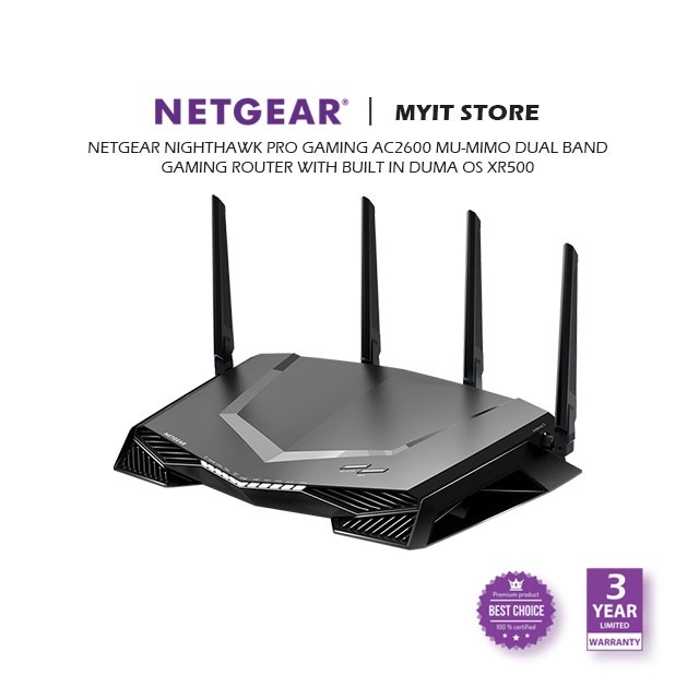 【ready Stock】netgear Nighthawk Pro Gaming Ac2600 Mu Mimo Dual Band